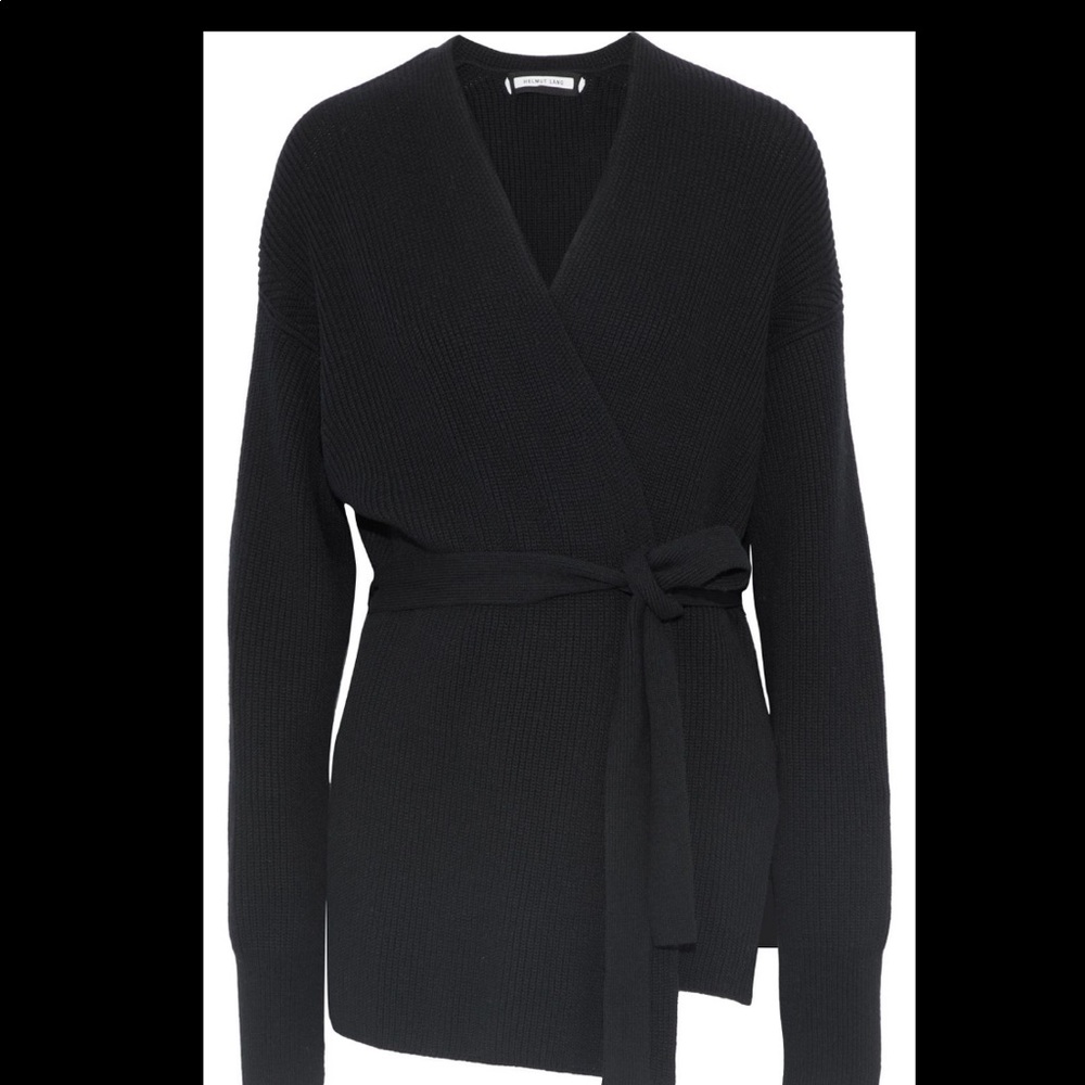 HELMUT LANG CASHMERE WRAP SWEATER